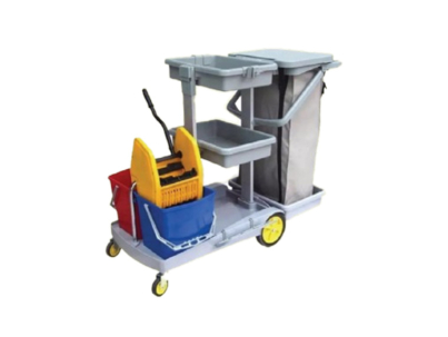 Janitor Cart with Double Bucket