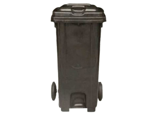 Mobile Garbage Bin with Foot Pedal 120L (Dark Grey)