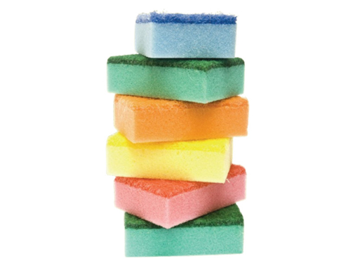 Sponge with Scrubbing Pad