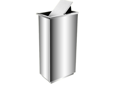 Stainless Steel Rectangular Bin with Flip Top (SS 102)
