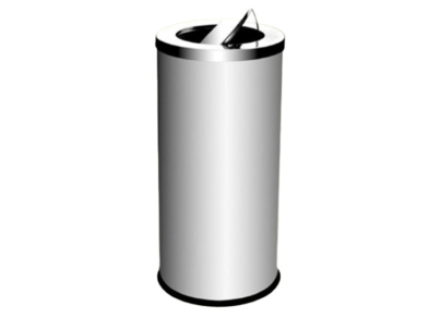 Stainless Steel Round Bin with Flip Top (SS 126)