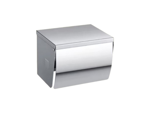 Stainless Steel Toilet Roll Dispenser (Full Cover + Flat Top)