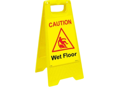 Yellow Floor Signage
